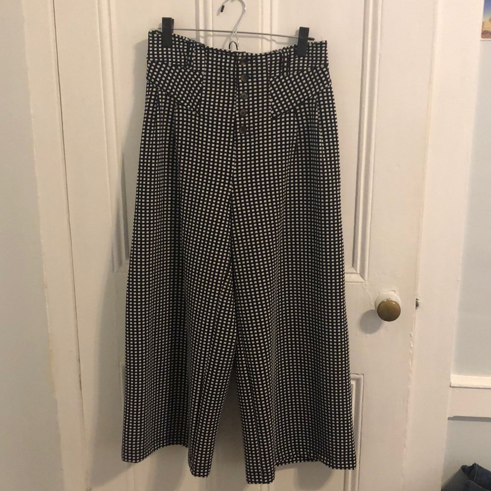Anthropologie Maeve high waist cropped size M
